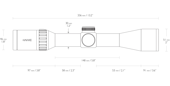 Оптический прицел Hawke Endurance 30 WA 1.5-6×44 IR L4A Dot (16310)