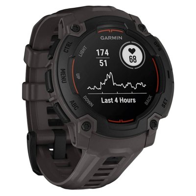 Часы Garmin Instinct E Black 45mm c угольно-черным ремешком
